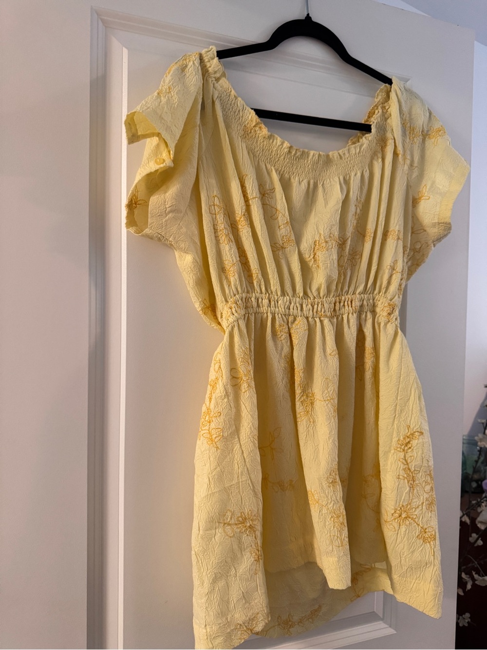 Yellow Floral Summer Shirt